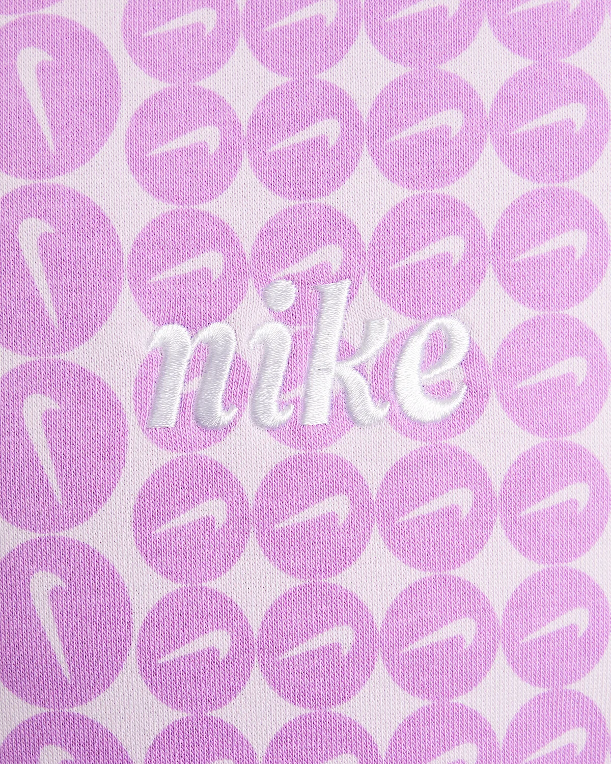 Детская (для девочек) оверсайз толстовка Nike Sportswear Club Fleece с круглым воротом, Rush Fuchsia/White — фото 4