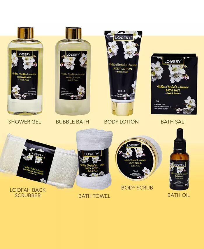 Подарочный набор для ухода за телом Home Spa Orchid Jasmine, 9 предметов Lovery — фото 2