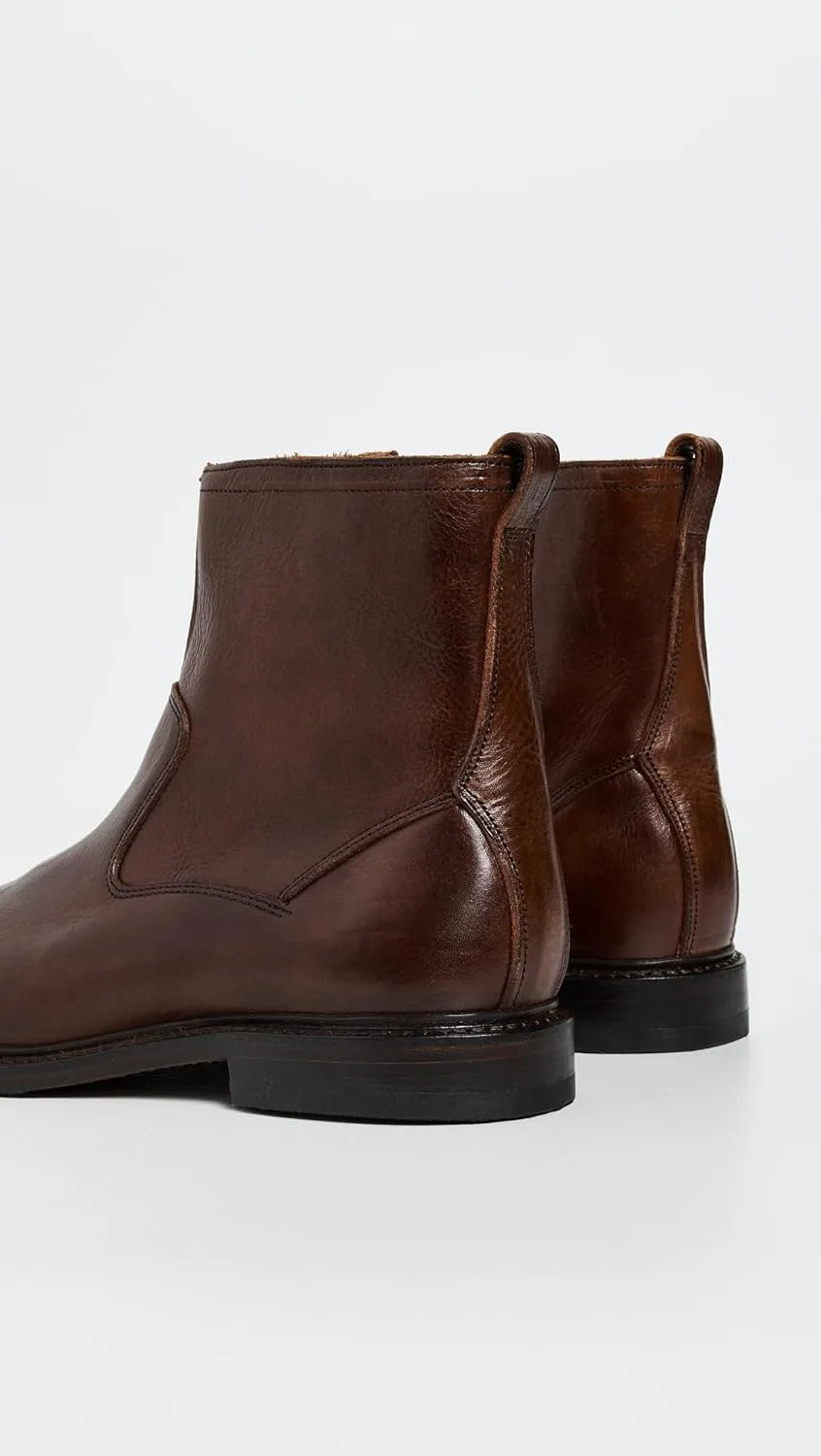 Мужские кожаные ковбойские сапоги Allen Edmonds Tompkins Tompkins, коричневый — фото 2