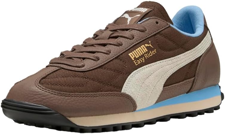 Мужские кроссовки PUMA Easy Rider Futbolito с шнуровкой, повседневные- коричневые — фото 2