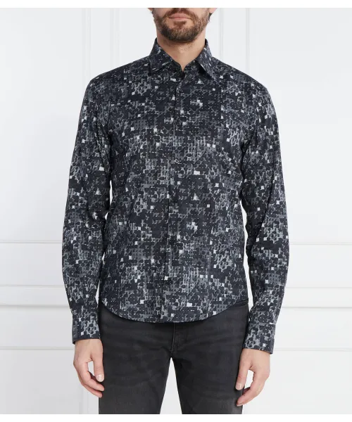 

Рубашка Hermo Slim fit Hugo, серый