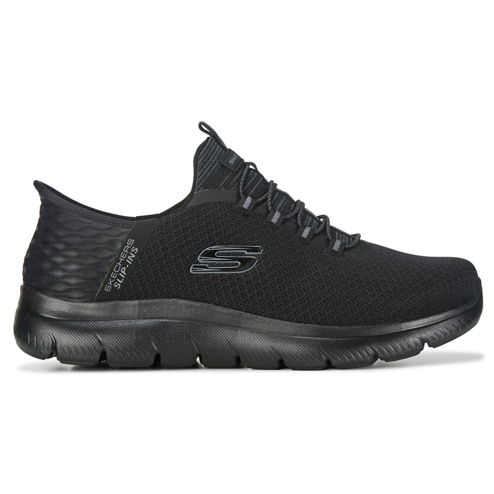 Мужские слипоны Summit среднего/широкого размера Skechers, черный — фото 2