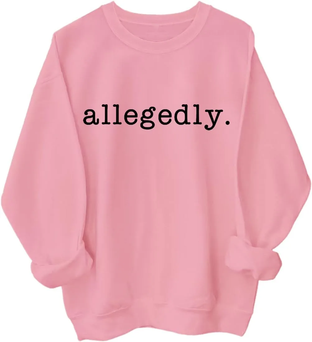 

Толстовка с капюшоном Allegedly, мужская и женская, с принтом