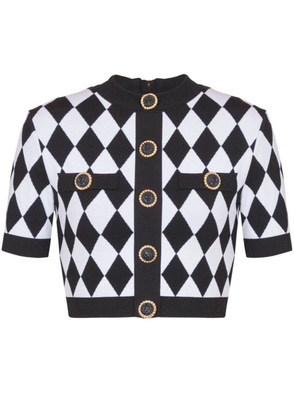 

Balmain жаккардовый топ, белый