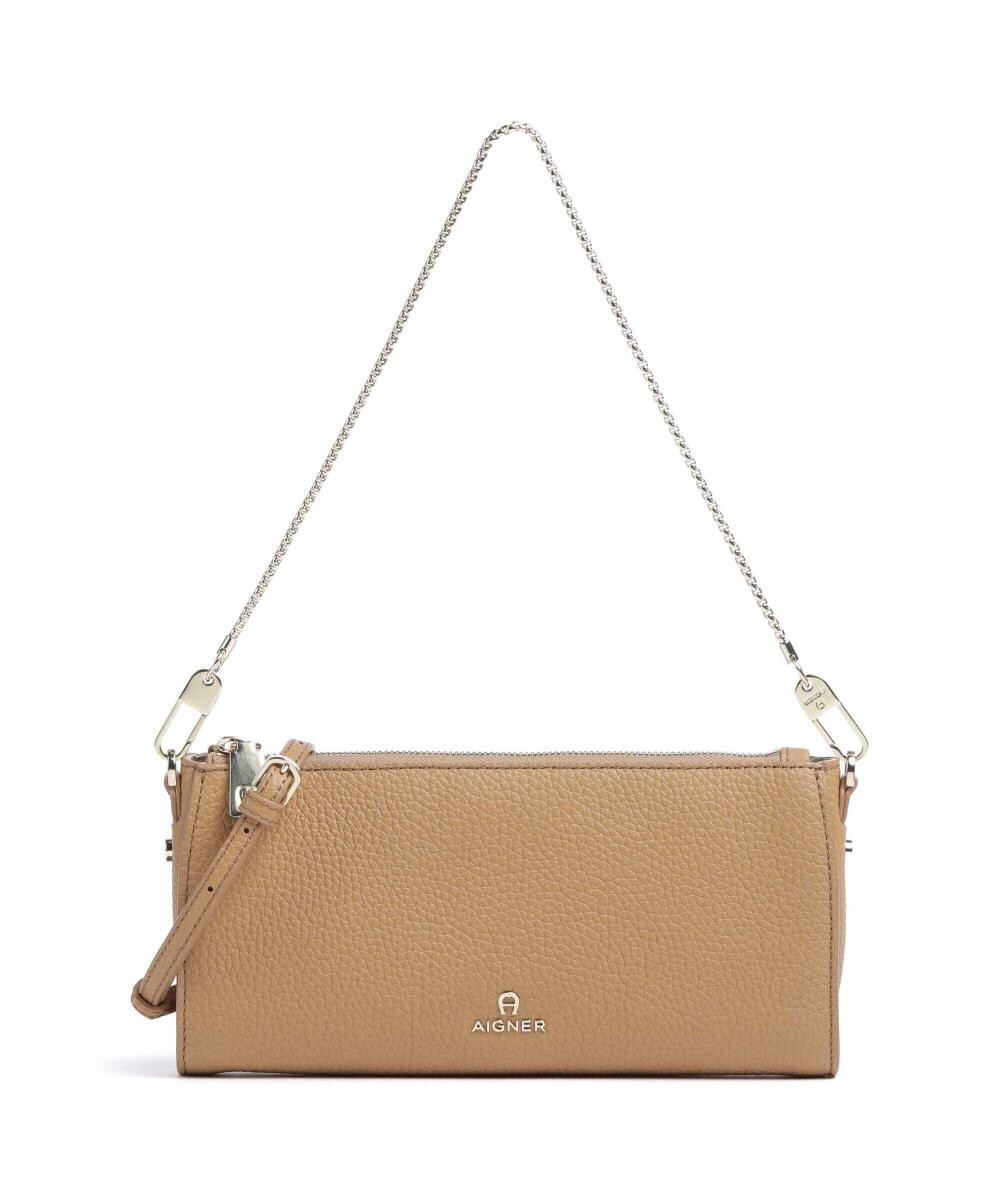 

Сумка через плечо Ivy s из зерненой коровьей кожи Aigner, бежевый