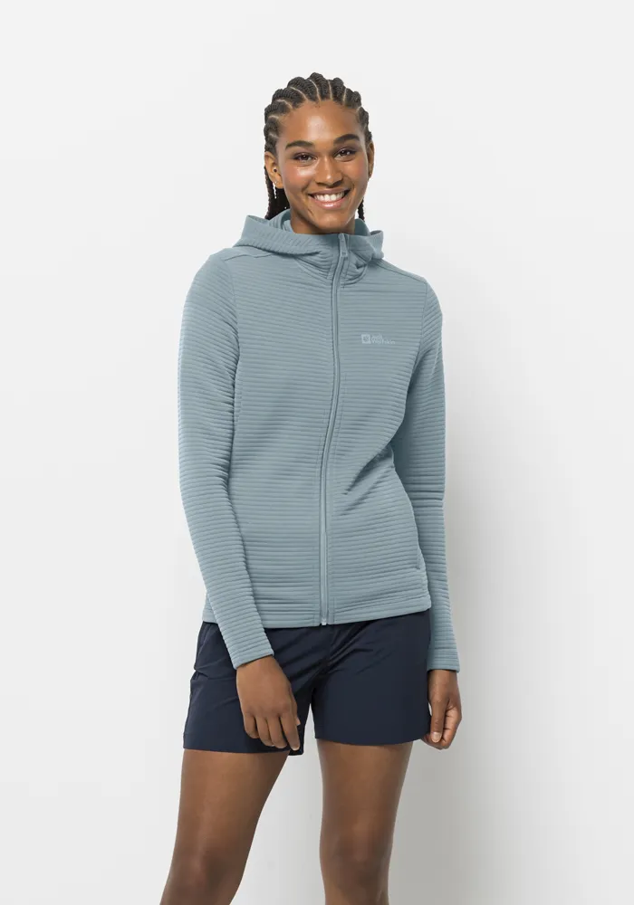 

Флисовая куртка Jack Wolfskin с капюшоном "MODESTO HOODED JKT WOMEN", с капюшоном, цвет Citadel