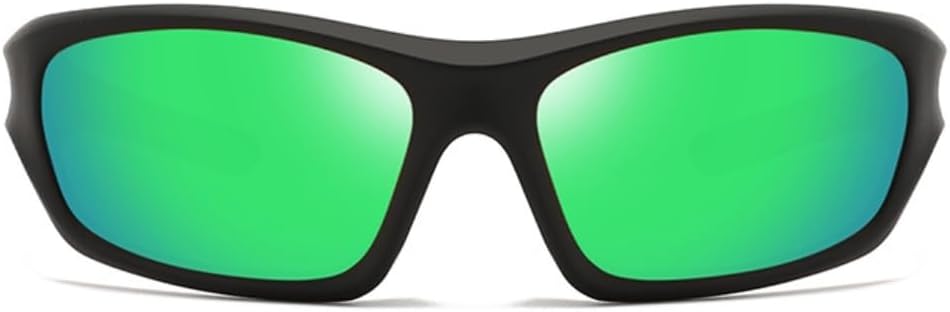 

Поляризованные солнцезащитные очки ICARA для мужчин и женщин, солнцезащитные очки с обтекаемой формой для мужчин и женщин, для езды на велосипеде, рыбалки, бега и защиты от УФ-излучения, Black/Green