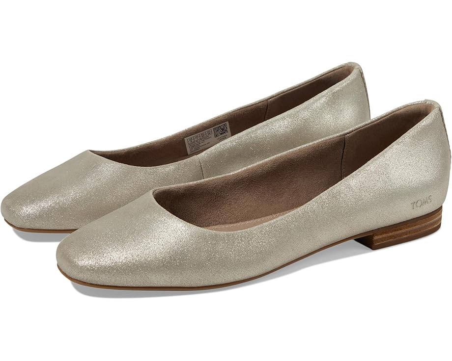 

Туфли на плоской подошве TOMS Briella, цвет Champagne Metallic