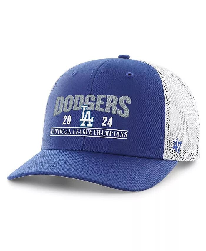 

Мужская регулируемая кепка Royal Los Angeles Dodgers 2024 National League Champions Trucker '47 Brand