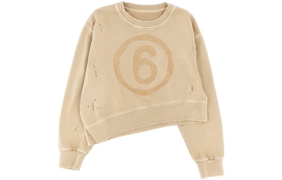 

Детская толстовка Mm6 Maison Margiela, бежевый