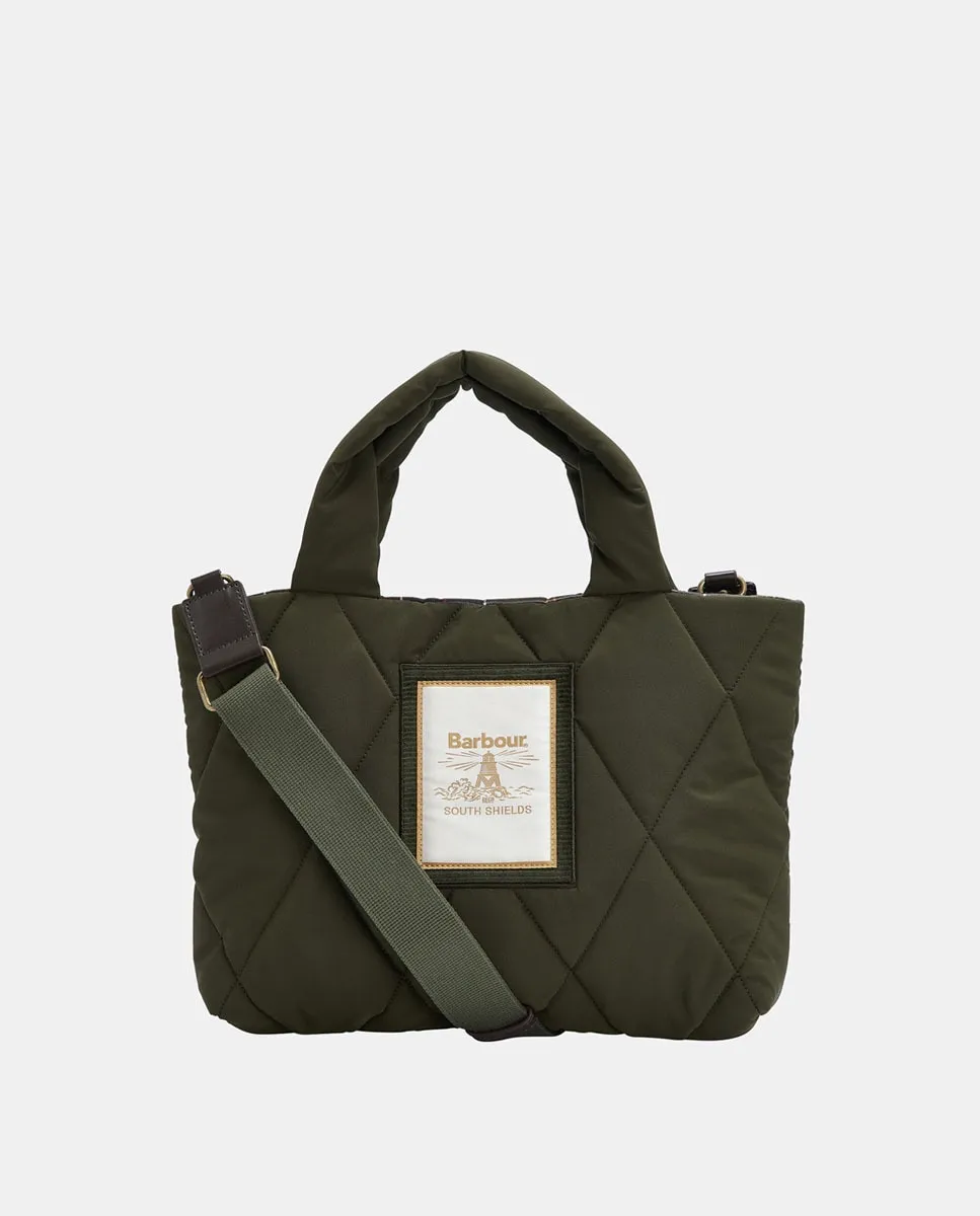 

Простая стеганая сумка Barbour, зеленый
