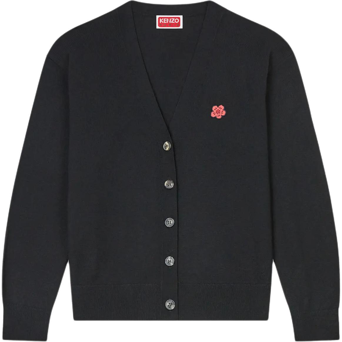 

Вышитый кардиган с v-образным вырезом Boke Flower KENZO, черный