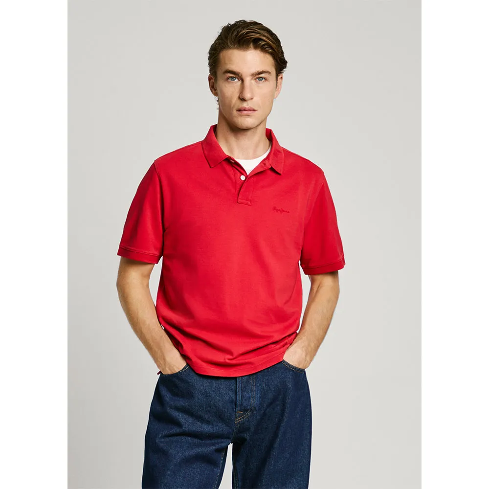 

Поло с коротким рукавом Pepe Jeans New Oliver Gd, красный