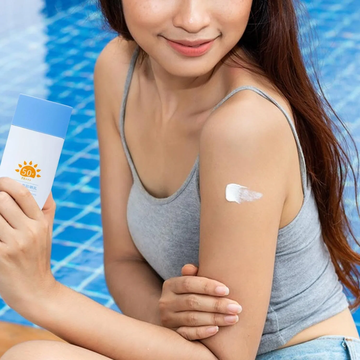 Солнцезащитный крем для лица и тела SPF 50+ PA+++ Yidaify 60 г — фото 2