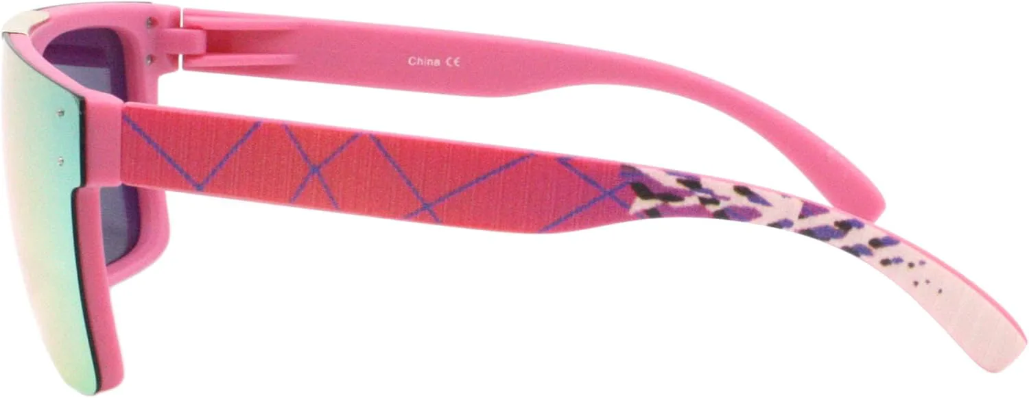 

Солнцезащитные очки PASTL с поляризованными зеркальными линзами, унисекс, квадратная спортивная оправа, защита от ультрафиолета UV400, Pink (Pink Mirror)