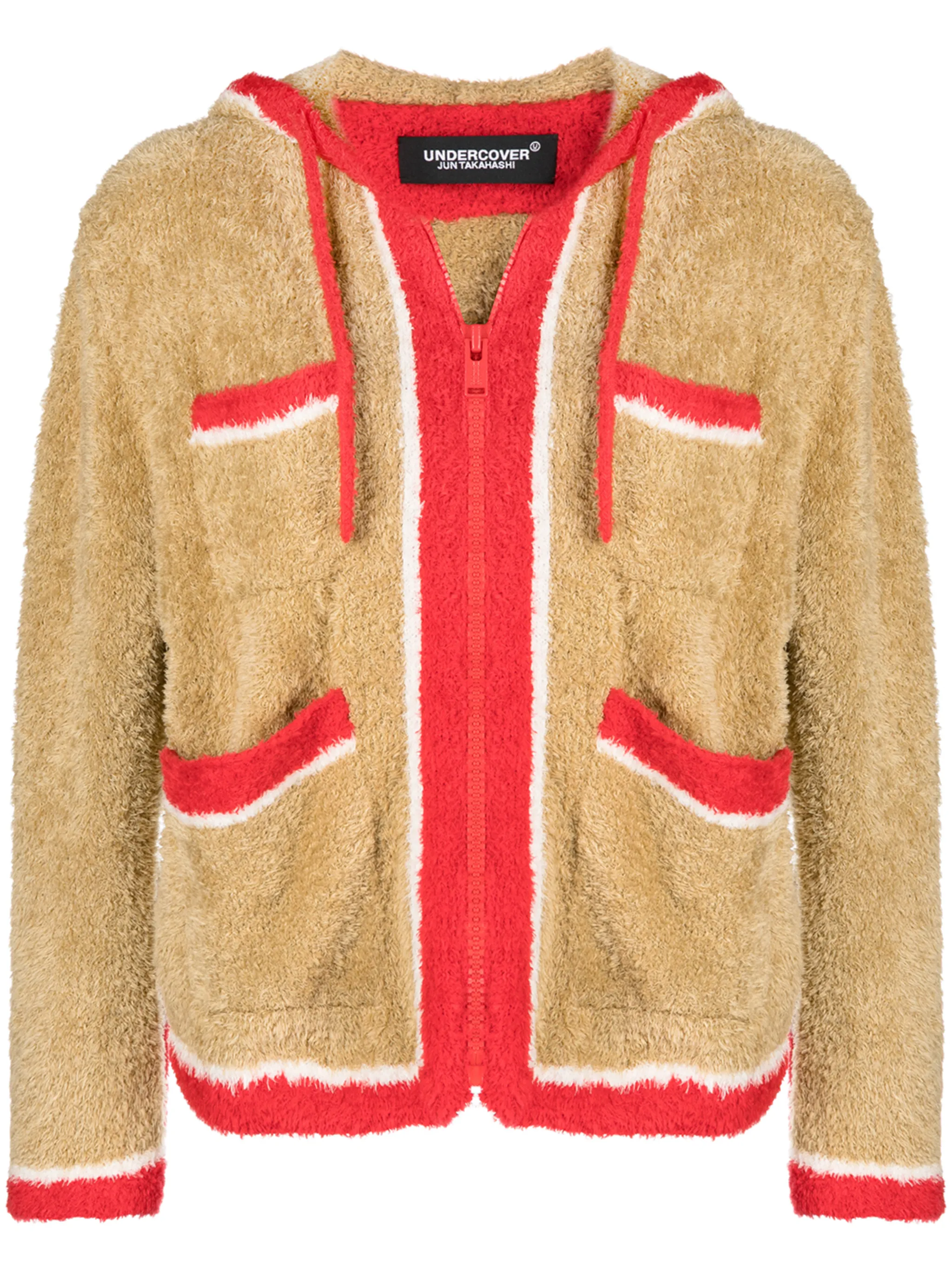 

Фактурная куртка с капюшоном Undercover, коричневый