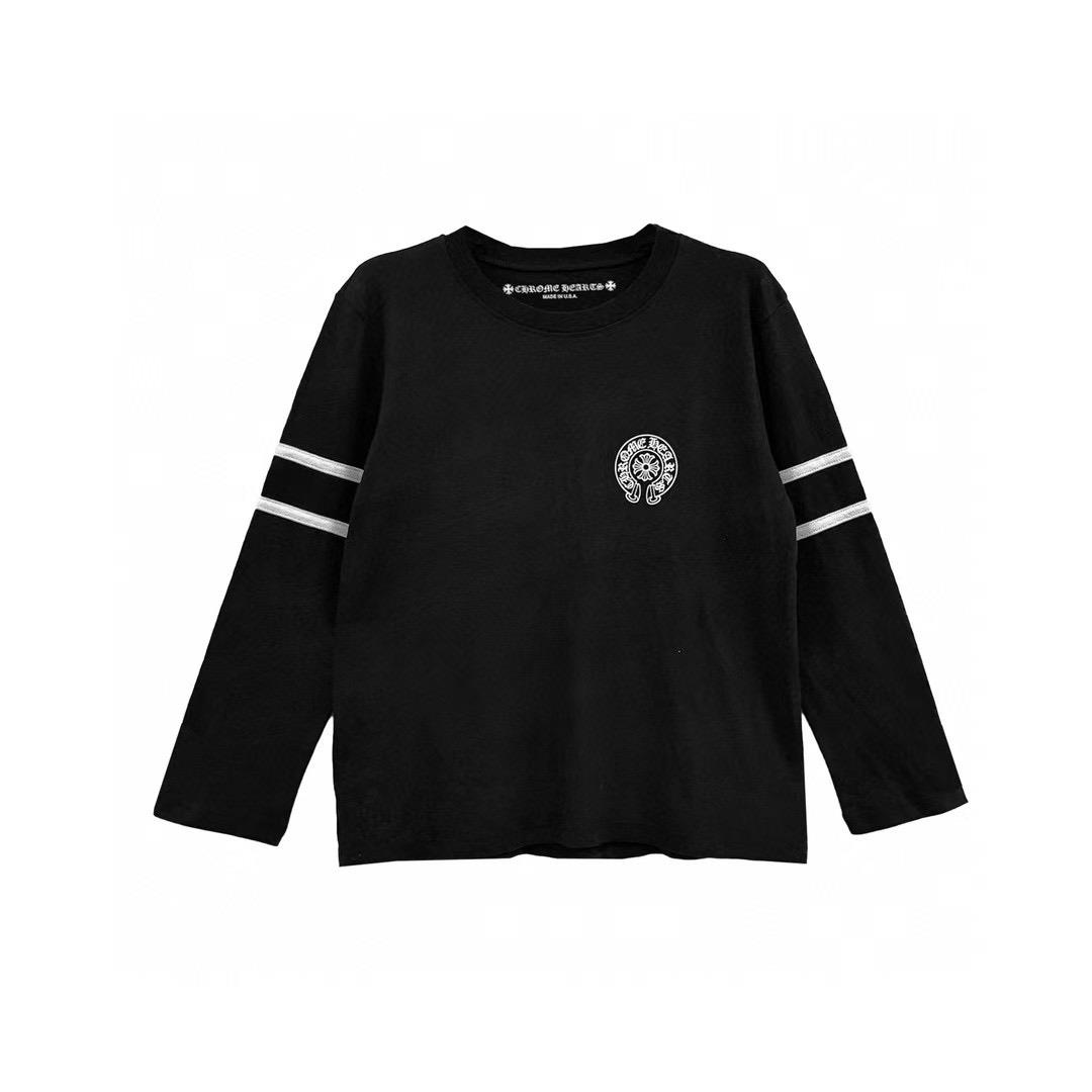 33 Horseshoe футболка с длинным рукавом Chrome Hearts, черный — фото 2