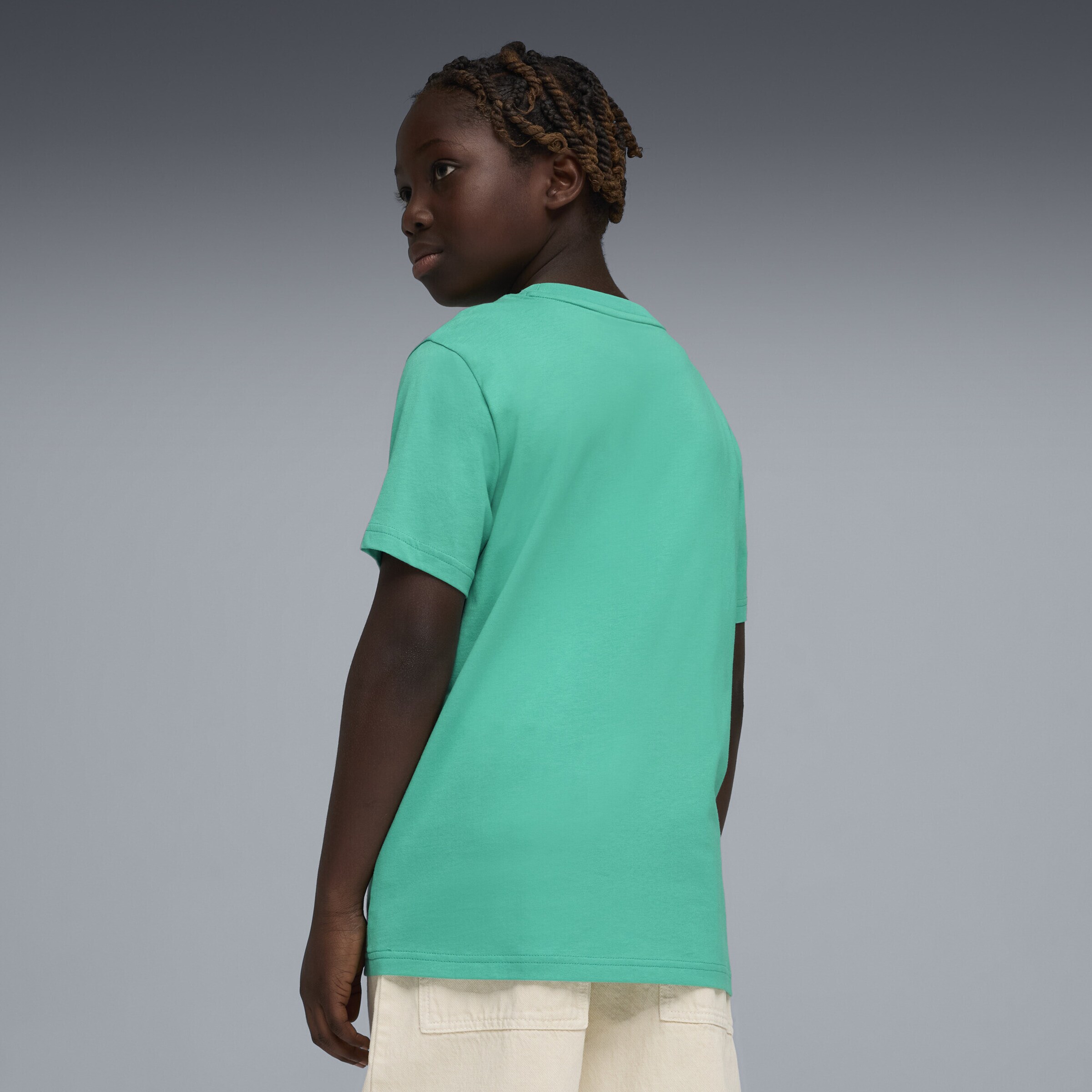 PUMA Футболка 'Essentials Colour No.1' в цвете Emerald, Fir — фото 4