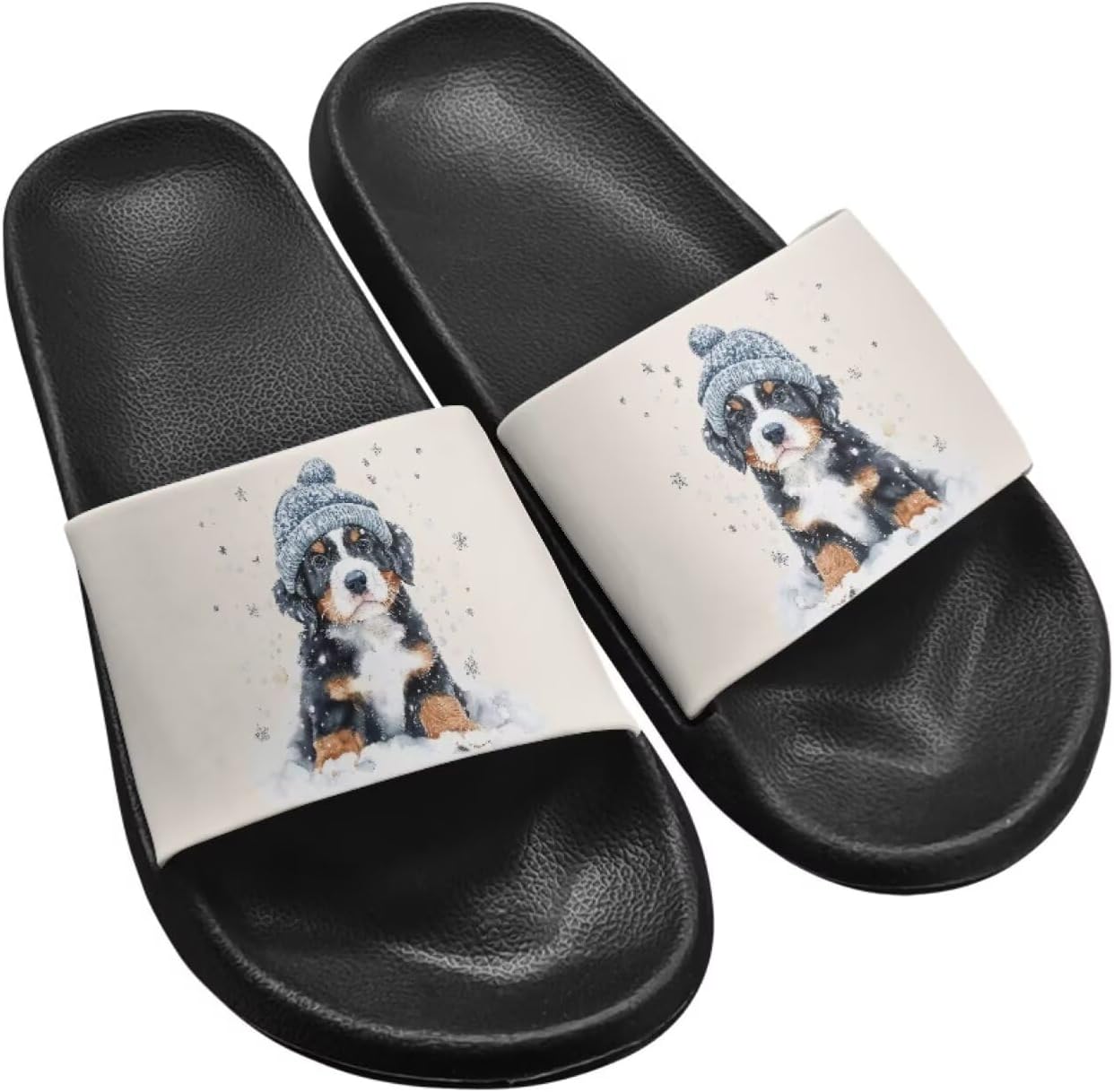 

Унисекс сланцы Binienty с широким профилем для женщин и мужчин, однослойные шлепанцы, ультралегкая обувь для душа, противоскользящие, Kawaii Dachshund