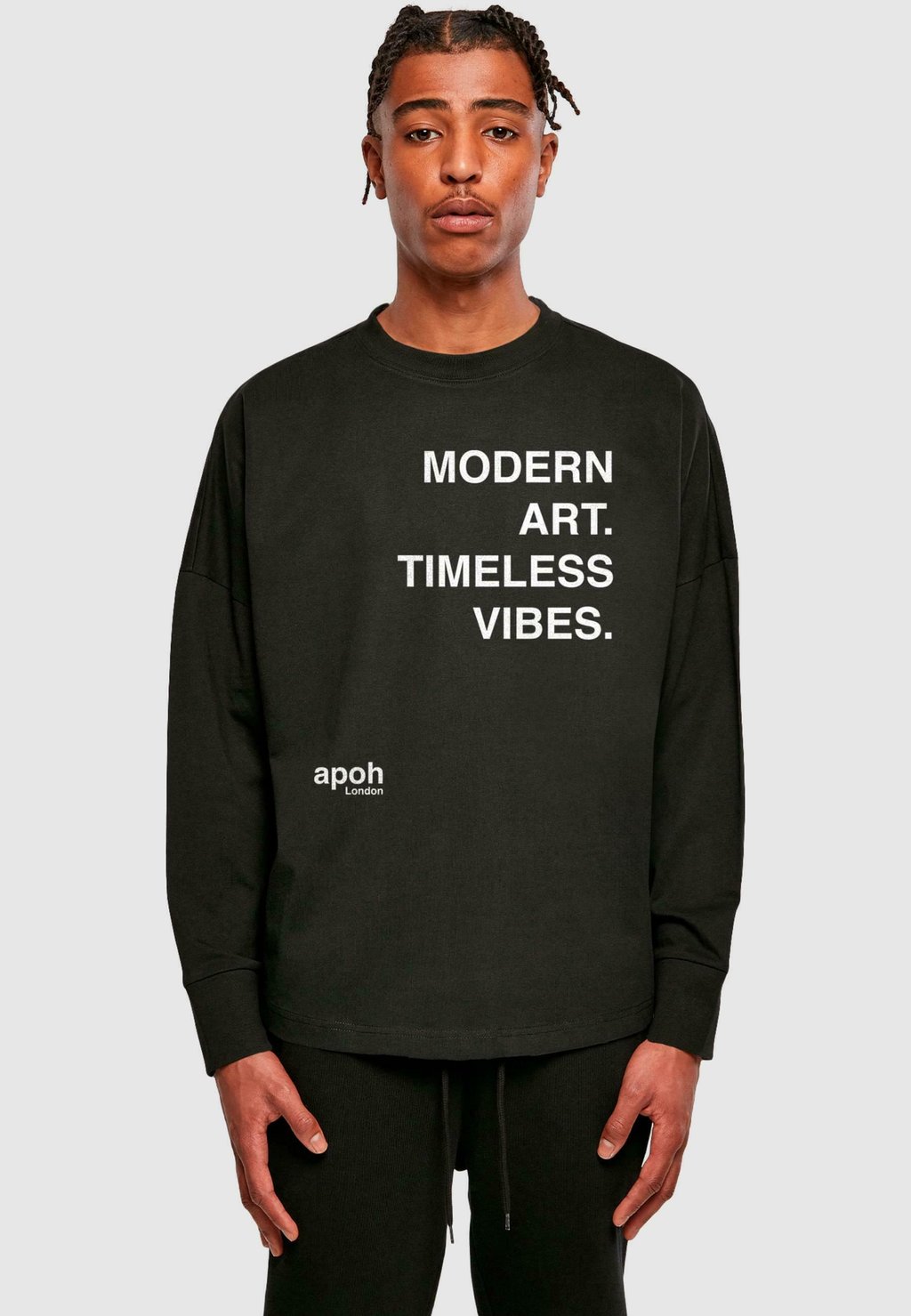

Лонгслив APOH MODERN ART SLOGAN LONGSLEEVE Merchcode, черный