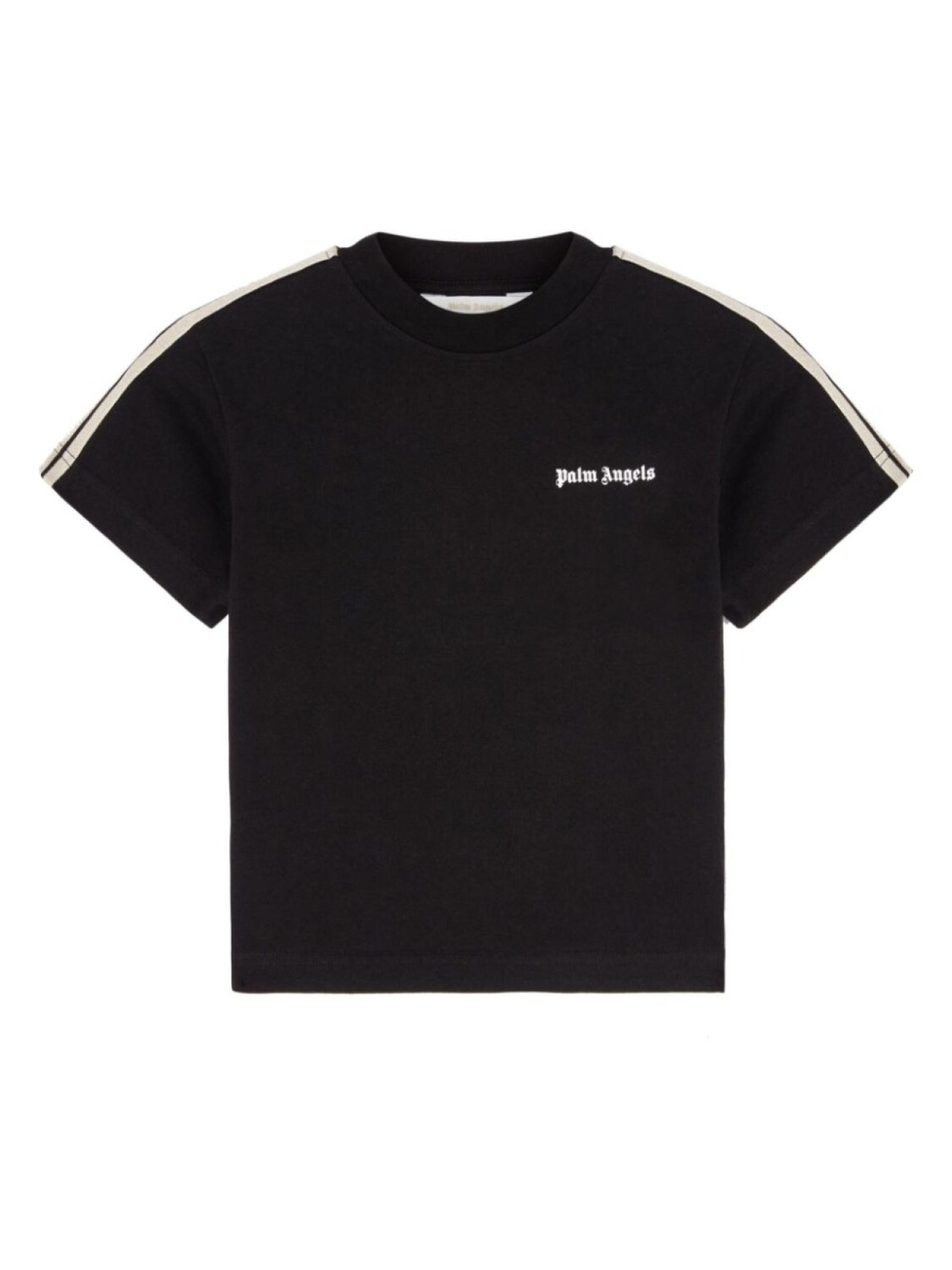 

Palm Angels Kids футболка из хлопка с логотипом и принтом, черный
