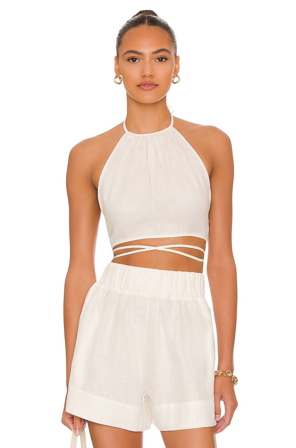 

Топ L'Academie Comilly Halter, белый