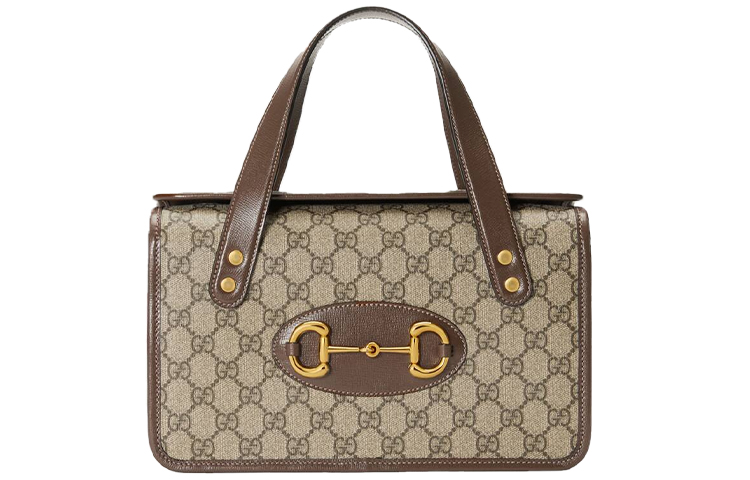Женская сумка Gucci Horsebit 1955, коричневая — фото 2