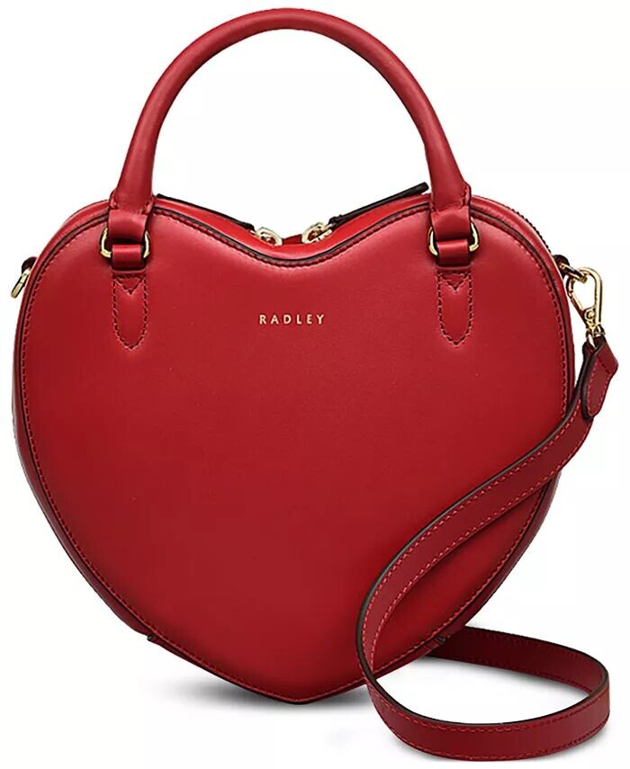 

Маленькая кожаная сумка-кроссбоди на молнии Valentines Radley London, красный