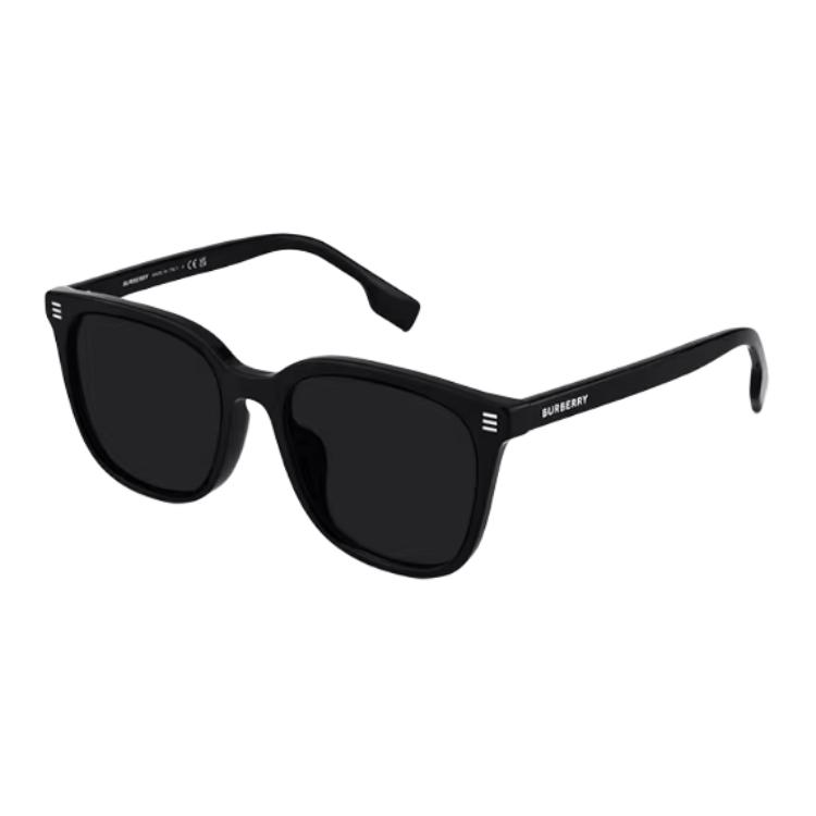 Burberry Солнцезащитные очки Unisex Black с квадратной оправой из сплава — фото 3