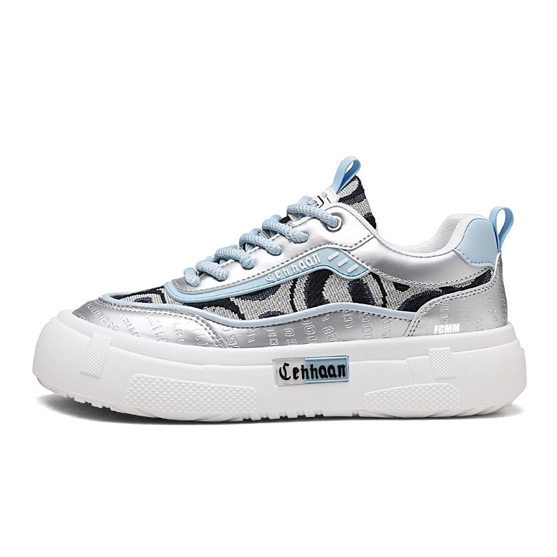 

Дышащие скейтерские кроссовки для подростков FCMM, серебряный/серый/синий