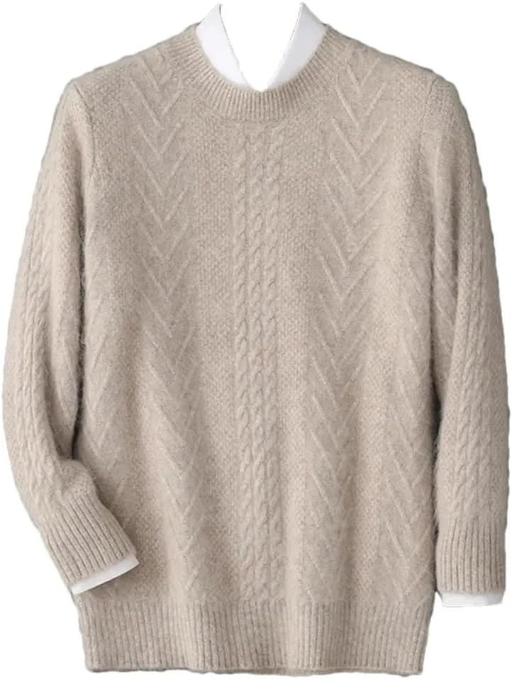 

Мужской свитер с длинным рукавом из шерсти