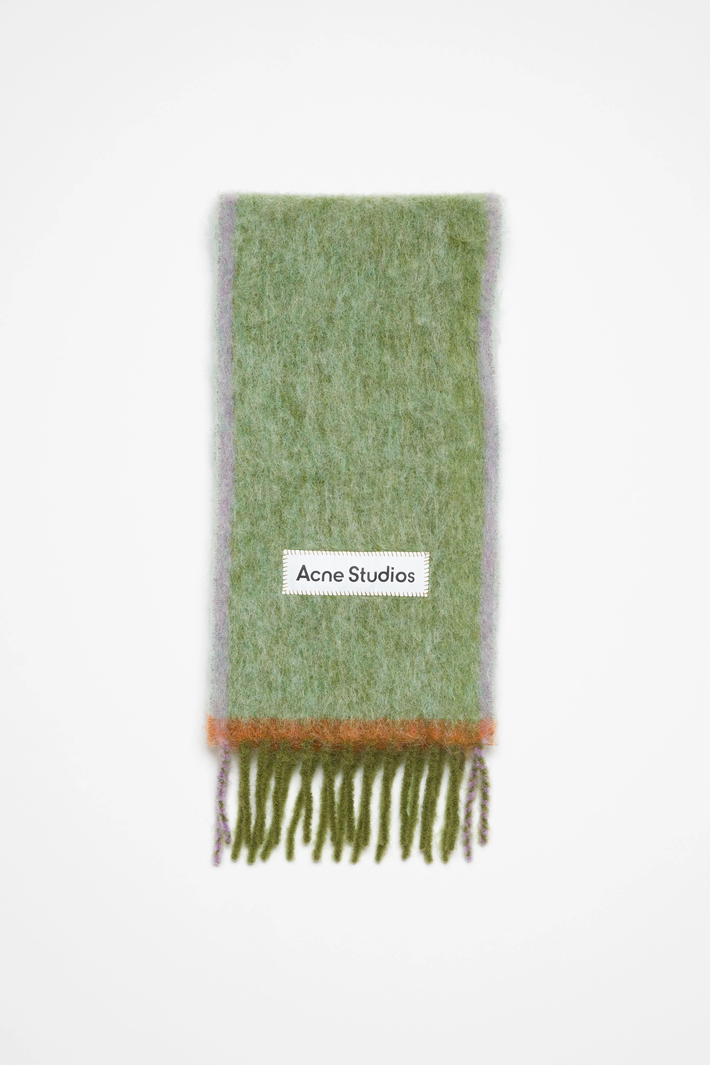 

Шерстяной мохеровый шарф - Узкий Acne Studios, Grass green