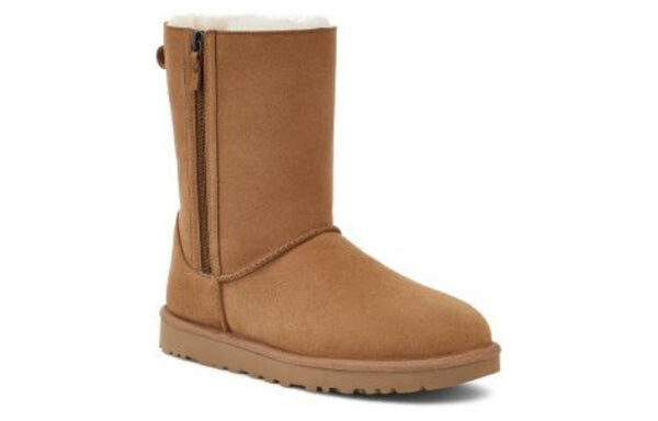Кроссовки классические короткие на молнии Ugg, коричневый — фото 3