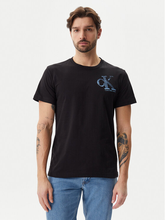 

Футболка обычного кроя Meta Monogram J30J325498 Calvin Klein Jeans, черный