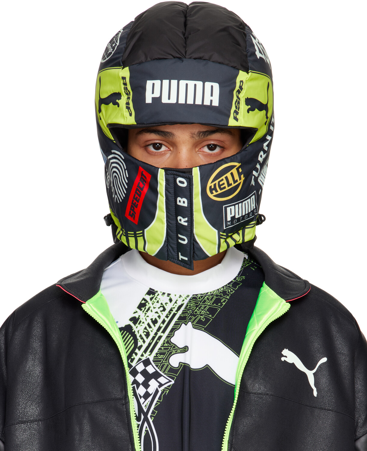 

Черная и зеленая A$AP Rocky Edition мягкая балаклава PUMA