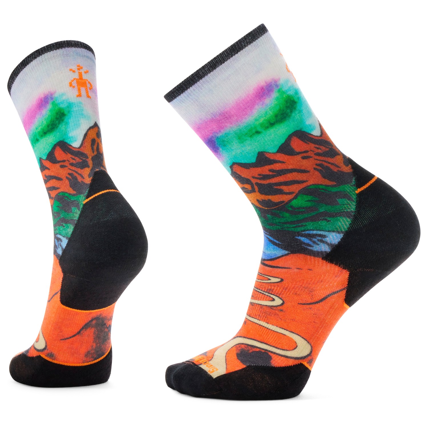 

Носки для бега Smartwool Trail Run Targeted Cushion Singletrack Crew Socks, цвет Orange Rust