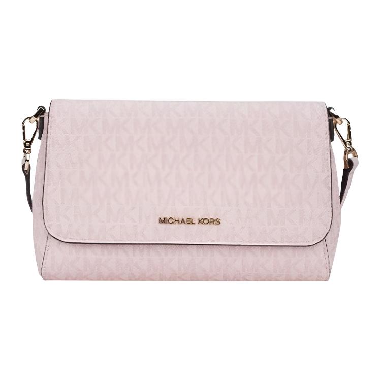

MICHAEL KORS Сумка через плечо из холста, женская, среднего размера, бежево-розового цвета