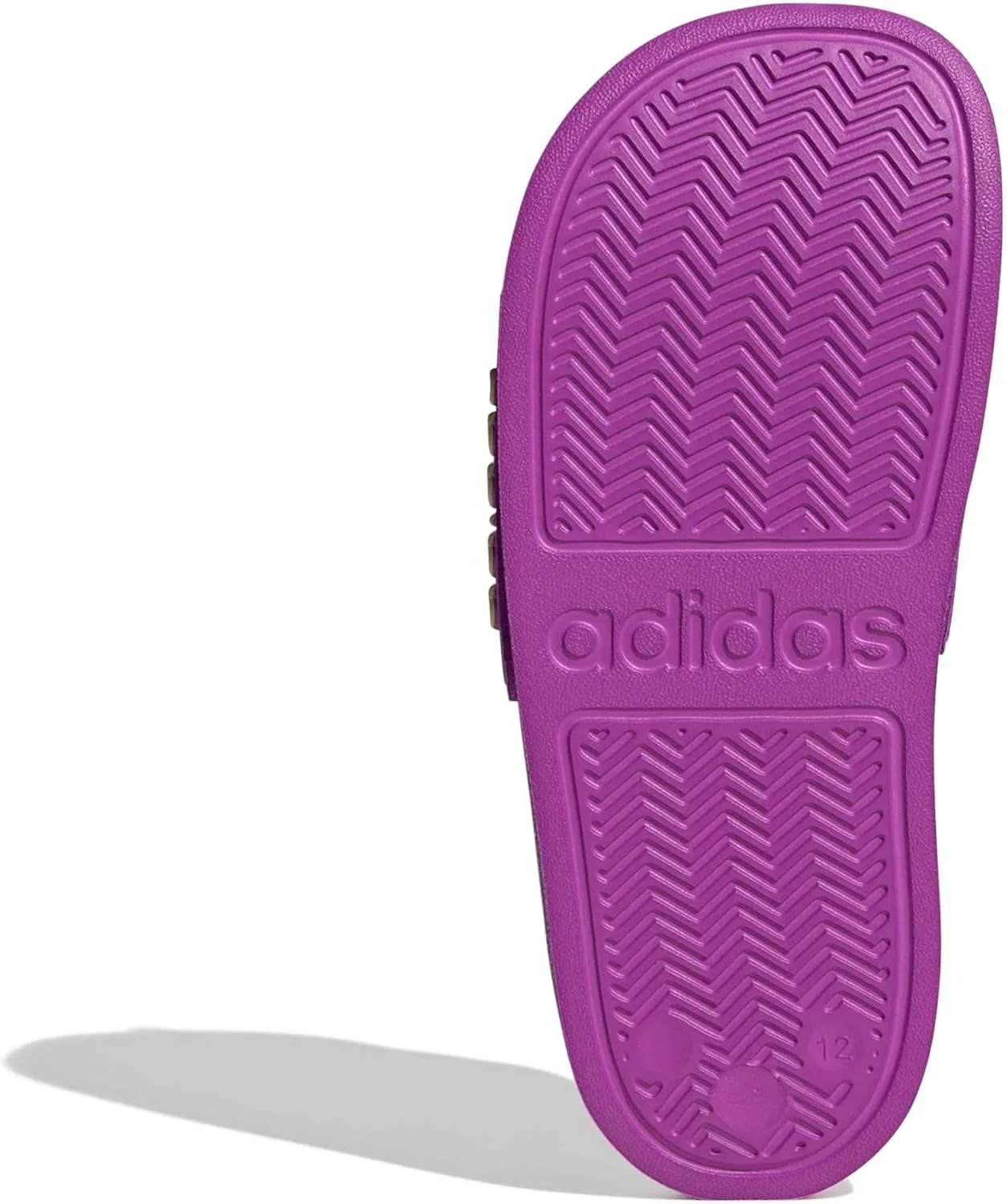 Шлепанцы для душа Adidas Kids Adilette, фиолетовый/розовый — фото 4