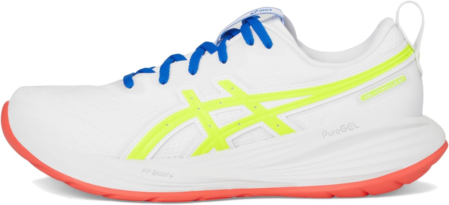 Мужские кроссовки для бега ASICS Gel-Cumulus 27, белый/желтый — фото 4