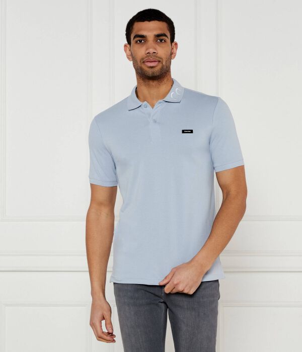 

Рубашка поло Slim fit Calvin Klein, синий
