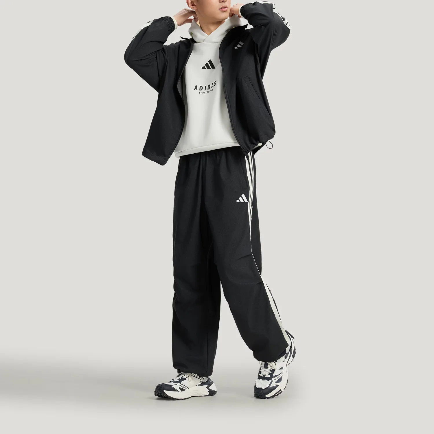 ST 3ST DENIM TROUSERS Quick Dry Pants Men's Adidas, черный — фото 4