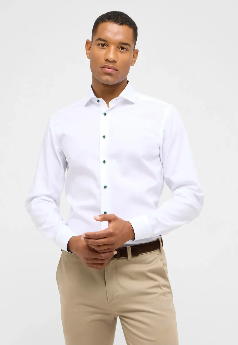 

Рубашка Eterna с длинными рукавами "SLIM FIT", белый