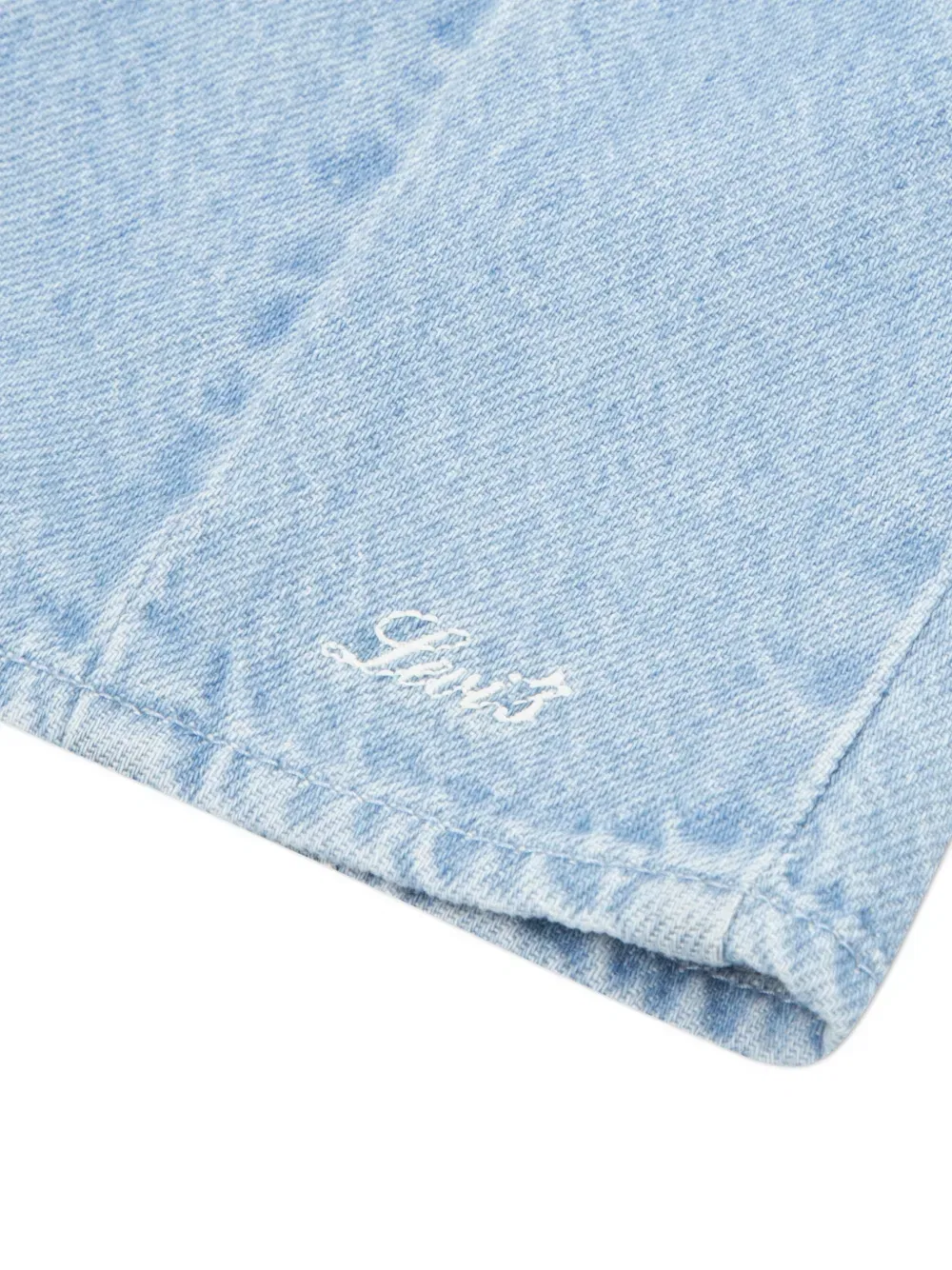 Платье с квадратным вырезом и вставками Levi'S Kids, синий — фото 3