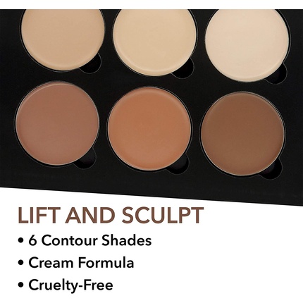 Палитра для макияжа Lift & Sculpt Cream Contour Kit с пошаговыми инструкциями W7 — фото 3