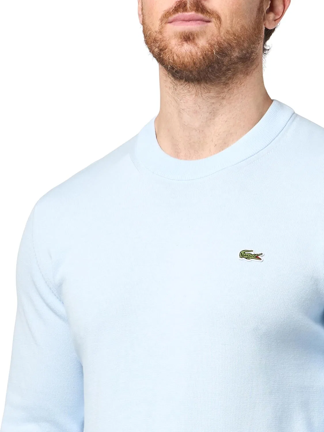 Свитер Lacoste Monochrome мужской, хлопок, круглый вырез, Rill — фото 3
