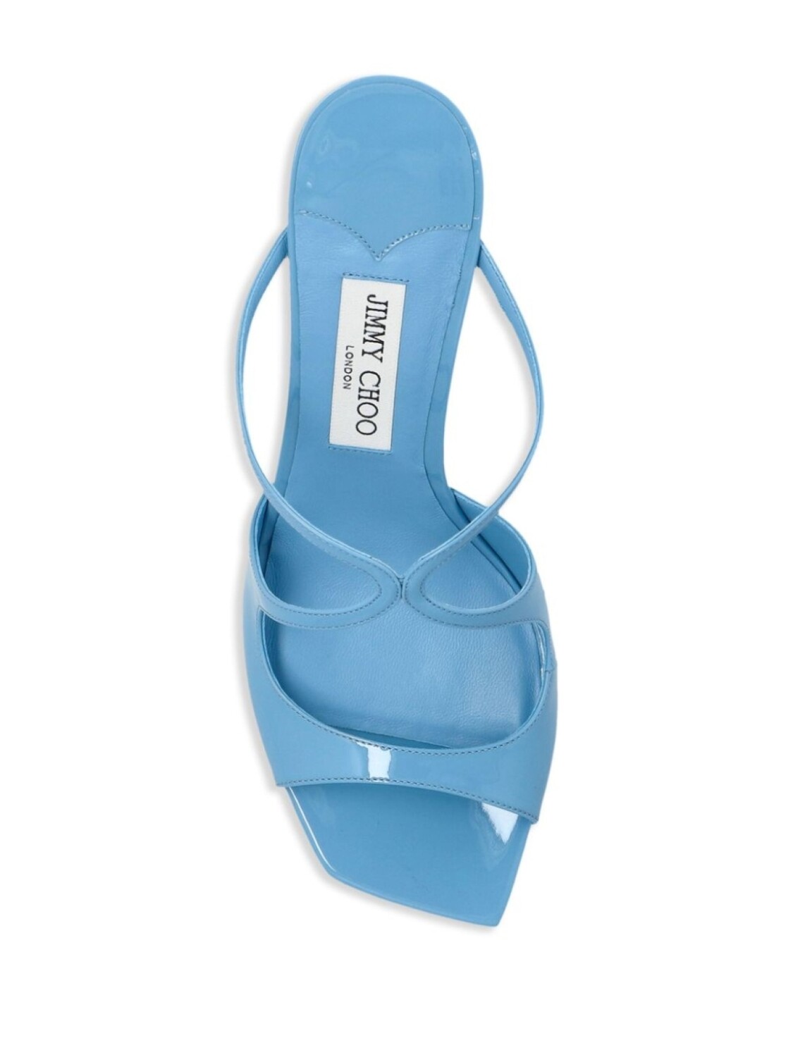 Туфли-мюли Jimmy Choo Anise 75 мм, синий — фото 4
