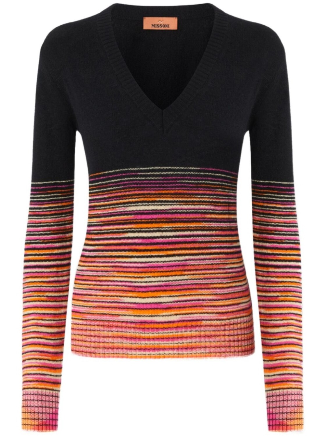 

Кашемировый свитер Missoni с эффектом деграде, черный