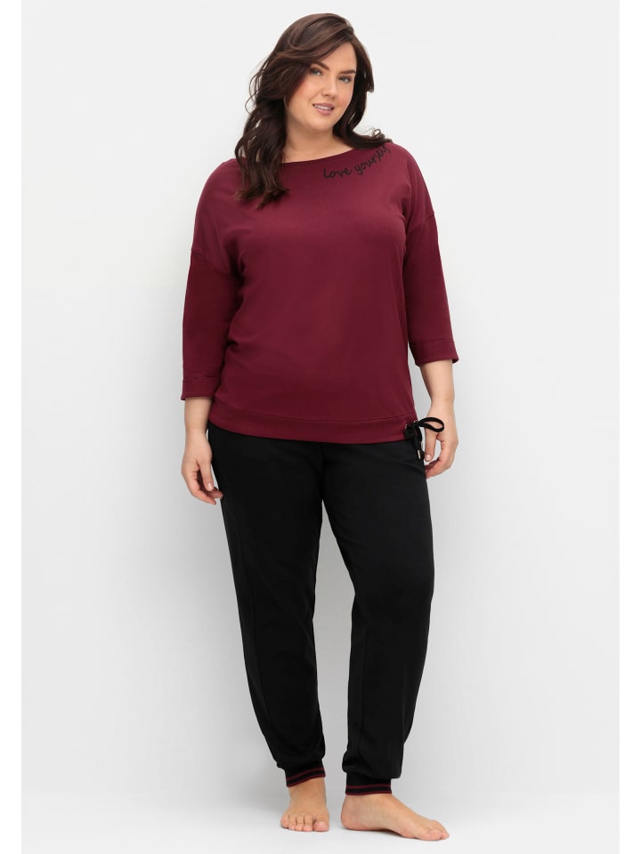 

Футболка sheego, темно-красный