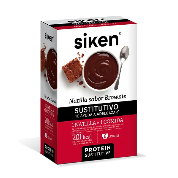 

Заменитель, который помогает похудеть Protein Sustitutive Natilla Sabor Brownie Siken, 6 UD