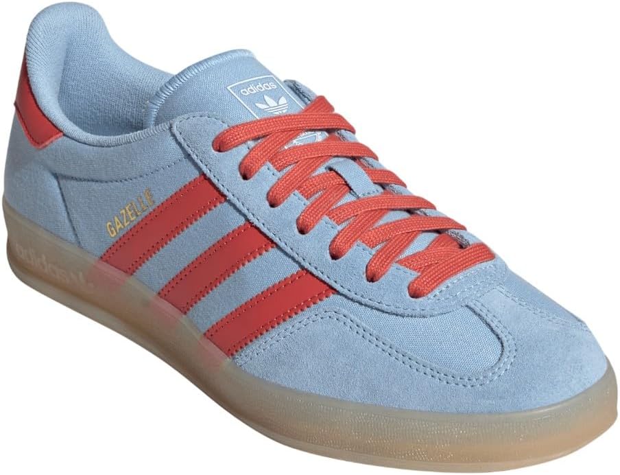Мужские кроссовки adidas Gazelle Indoor на шнуровке, повседневные - синие — фото 2